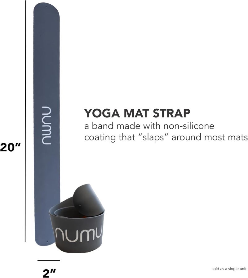 Numu Store Yoga Mat Strap Slap Band - Easy Snap On to Keep Exercise Mat Tightly Rolled and Secured for Yoga Mat Storage and Travel - Image 2